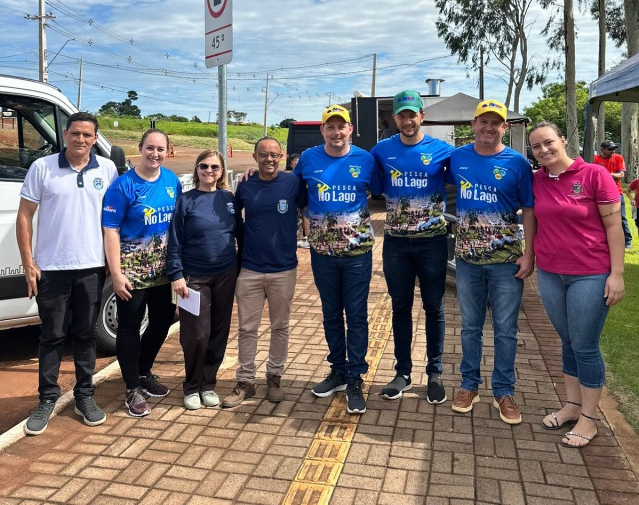 Comitiva de Palotina esteve em Maripá participando do evento Pesca no Lago