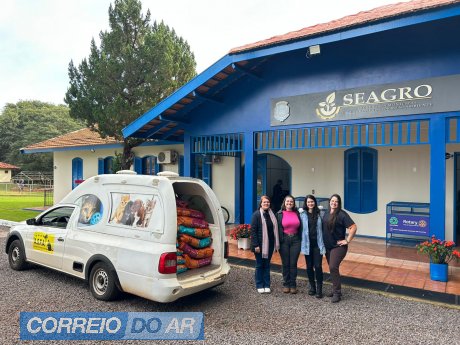 Ração entregue para a ASFA